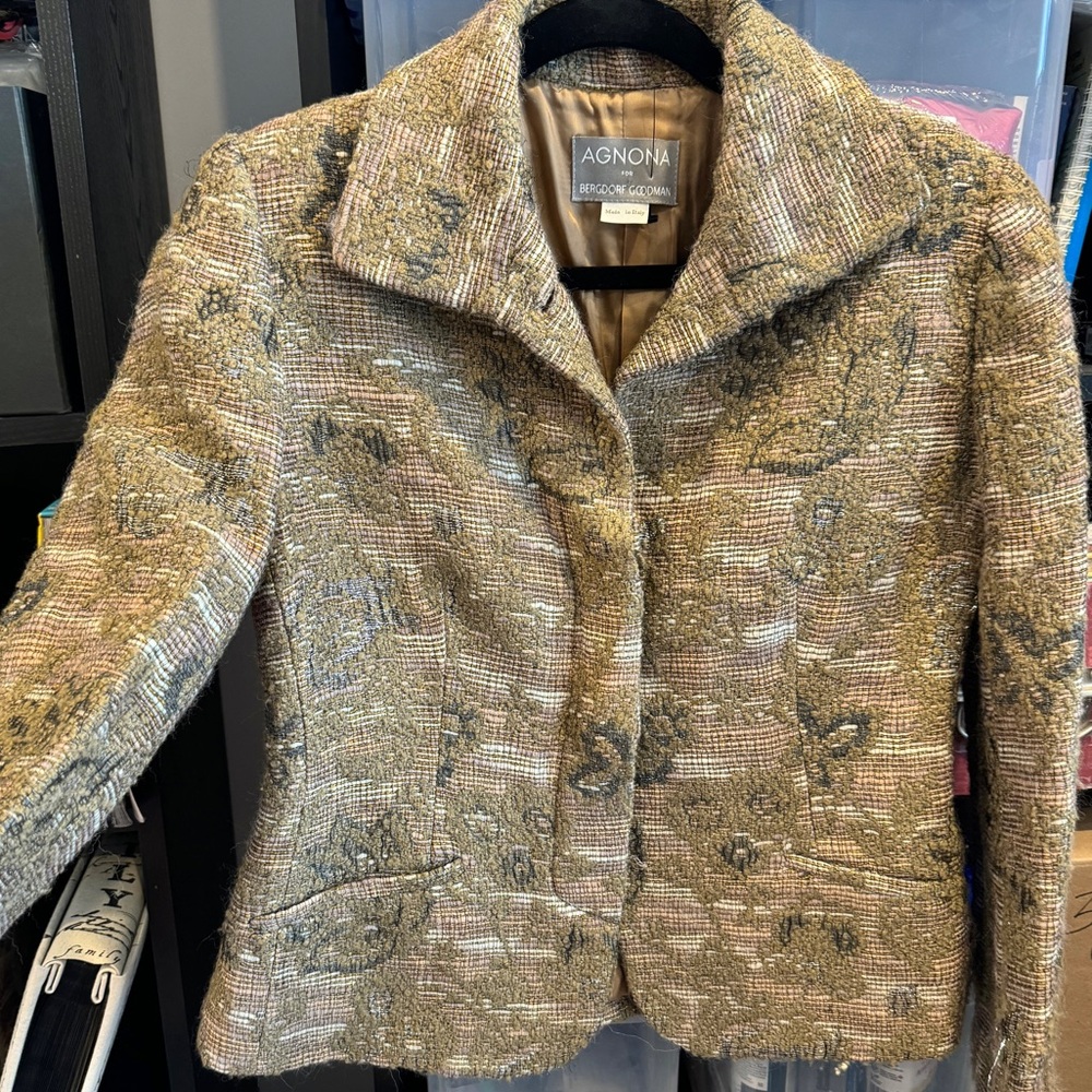 EUC Bergdorf Goodman X AGNONA Blazer / Jacket sz 42
